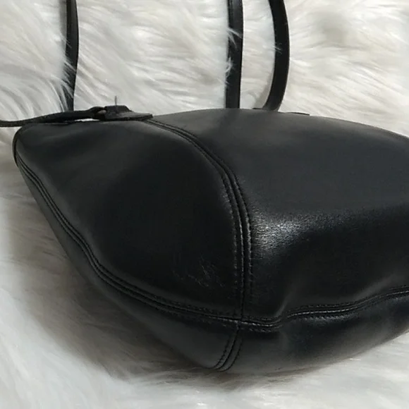 FIRM! RARE! Coach Vintage Framed Leather Pouch Hinged Frame Closure